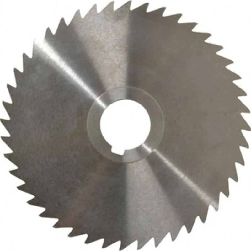 KEO 5 x 1/16, 1 Arbor, 44-Tooth High Speed Steel Slitting & Slotting Saw Uncoated, RH Cut, Straight Teeth, Concave Gr...